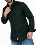 Premium Dark Green Cotton Shirt for Me