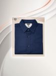 Mens Navy Blue Formal Shirt by Black Rose Point