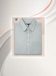 Mens Silver Grey Formal Shirt by Black Rose Point